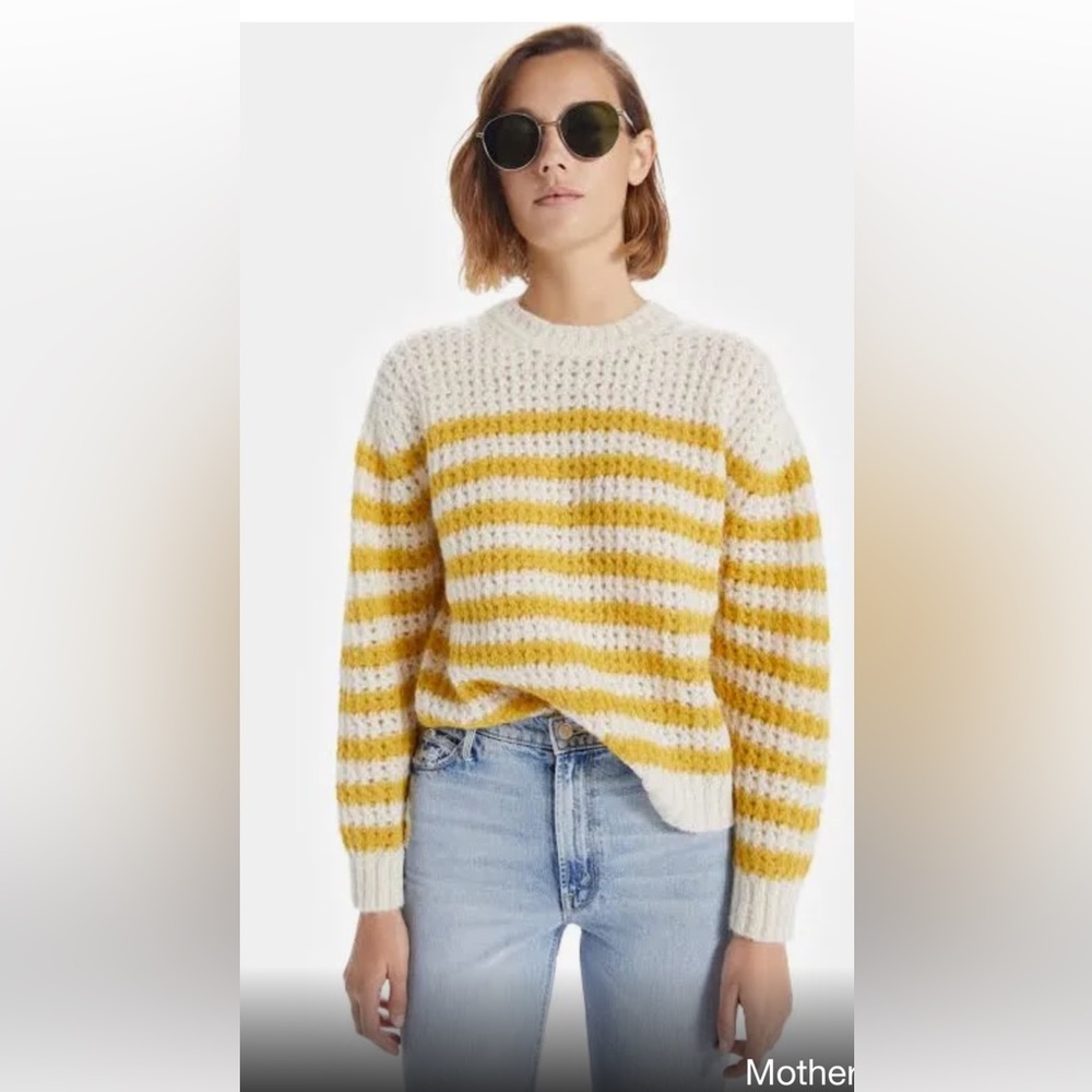 Mother’s alpaca blend striped sweater size small